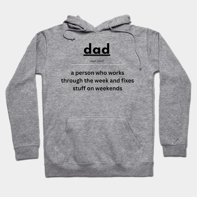 Dad definition t-shirt Hoodie by Profound Prints